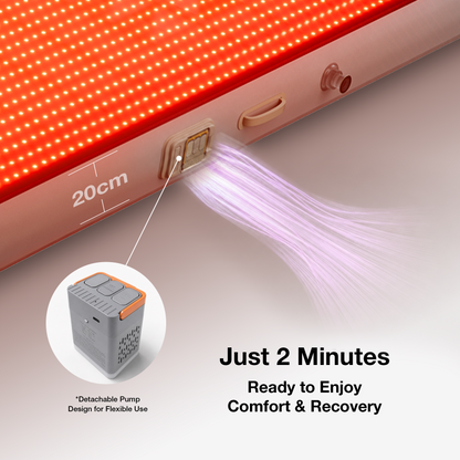 JUNO Air-Cushion Full-Spectrum Red Light Therapy Mat