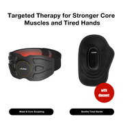 EMS Sculpting Belt Pro + Red Light Hand Massager