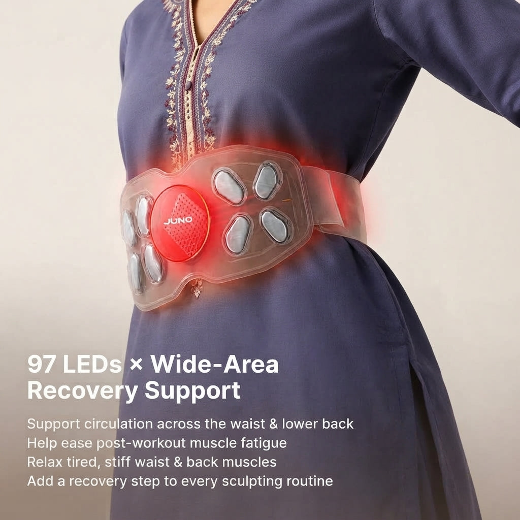 JUNO EMS Sculpting & Red Light Therapy Belt Pro