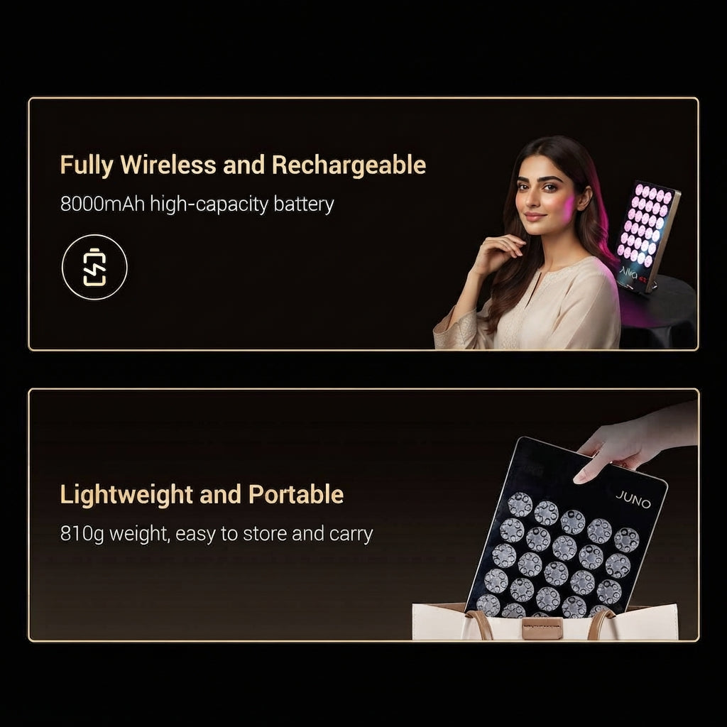 JUNO Red LED Light Therapy Wireless Panel