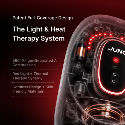 JUNO Red Light Compression Hand Massager
