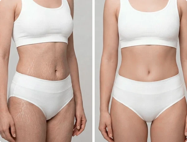 Before and after results